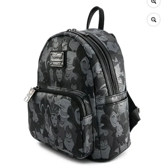 NWT Loungefly Villains Gray Backpack s-l400.jpg main image 2